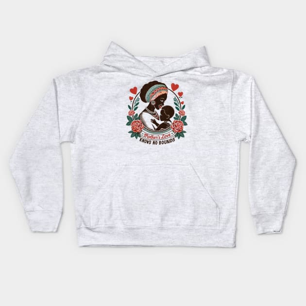 A mother's love knows no bounds. Mother's day may 2024 Kids Hoodie by TRACHLUIM